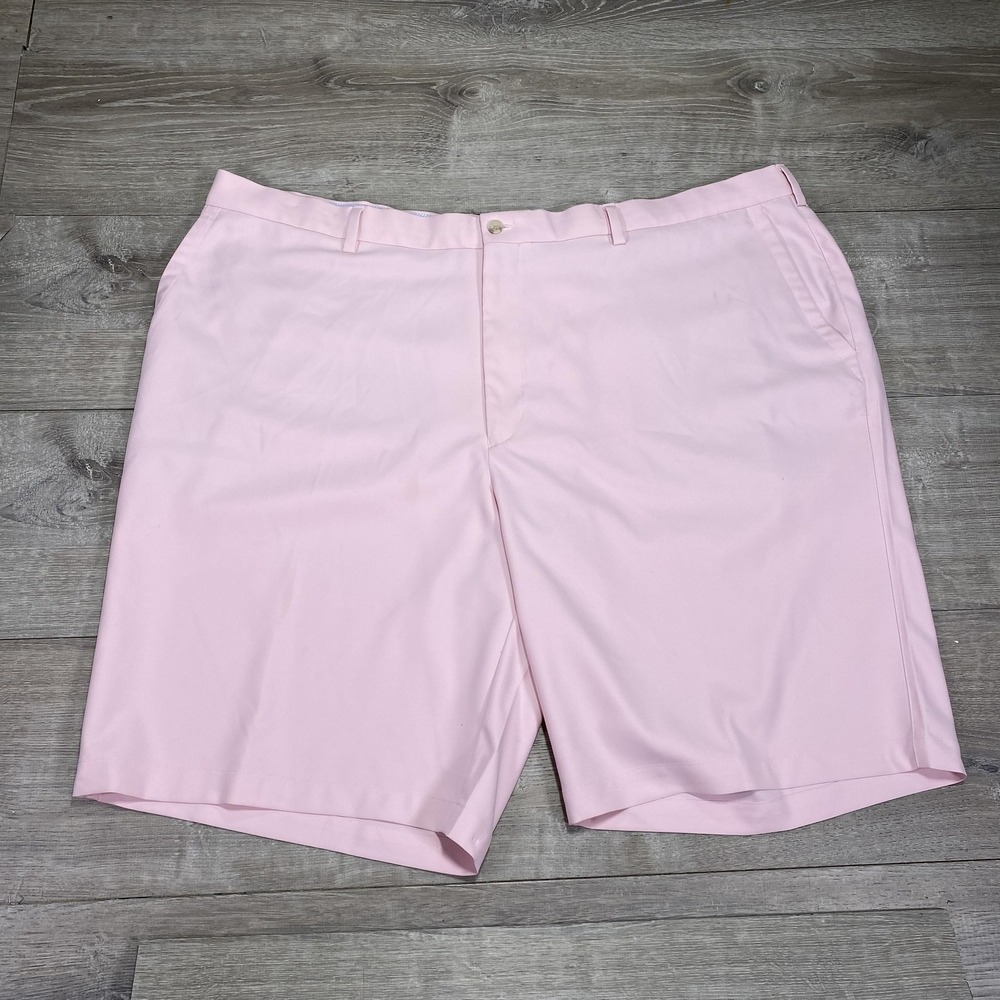 Peter Millar Men's Shorts Size 50 Big & Tall‎ Pink Cotton Golf Resort Casual